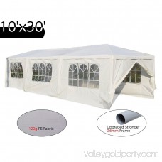 Quictent High-grade Gazebo Wedding Party Tent BBQ Pavilion Canopy with Side Walls (10'x30' white 8walls)